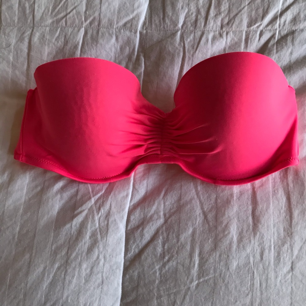 Hot pink VS bathing suit top